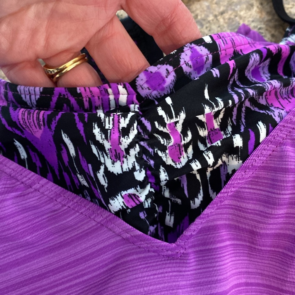 ZeroXPosur Swim Top L (12) Tankini Top - Picture 14 of 17